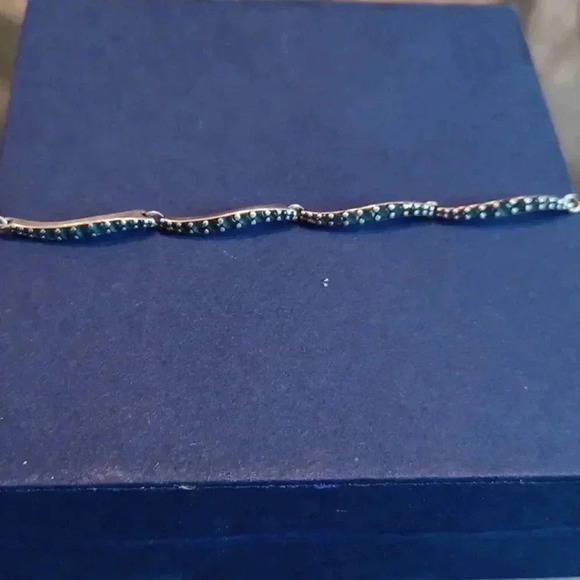 🐾pandora bracelet 12" with blue stones. 925 sterling silver - Picture 4 of 10